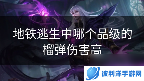 地铁逃生中哪个品级的榴弹伤害高