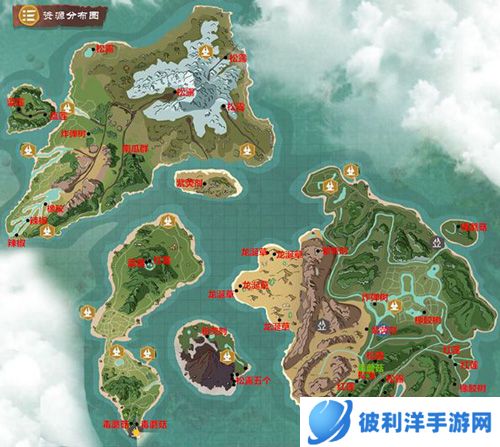 创造与魔法生物材料分布