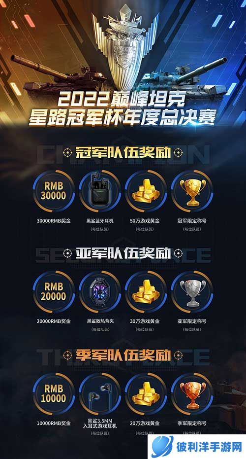 巅峰霸主即将诞生！2022《巅峰坦克》Star Road星路冠军杯总决赛12.24开启！