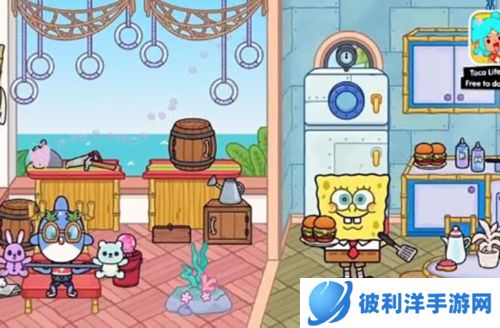 托卡小镇世界海绵宝宝宣传图