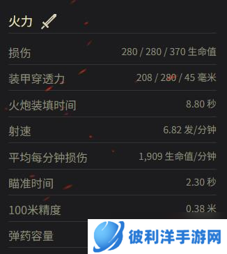 《坦克世界》TL-1 LPC参数一览