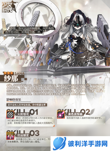 少女前线融合势力纱那值不值得抽取